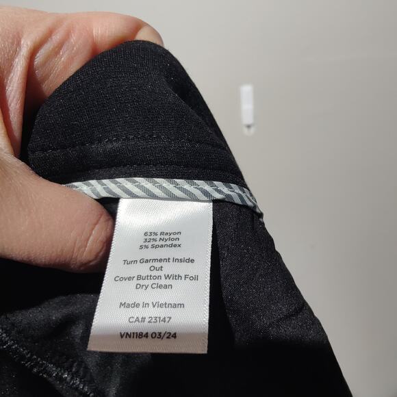 NWT Talbots Women's Plus Sz 24W 5 Pocket Straight Leg Ponte Pants Black - Picture 5 of 6